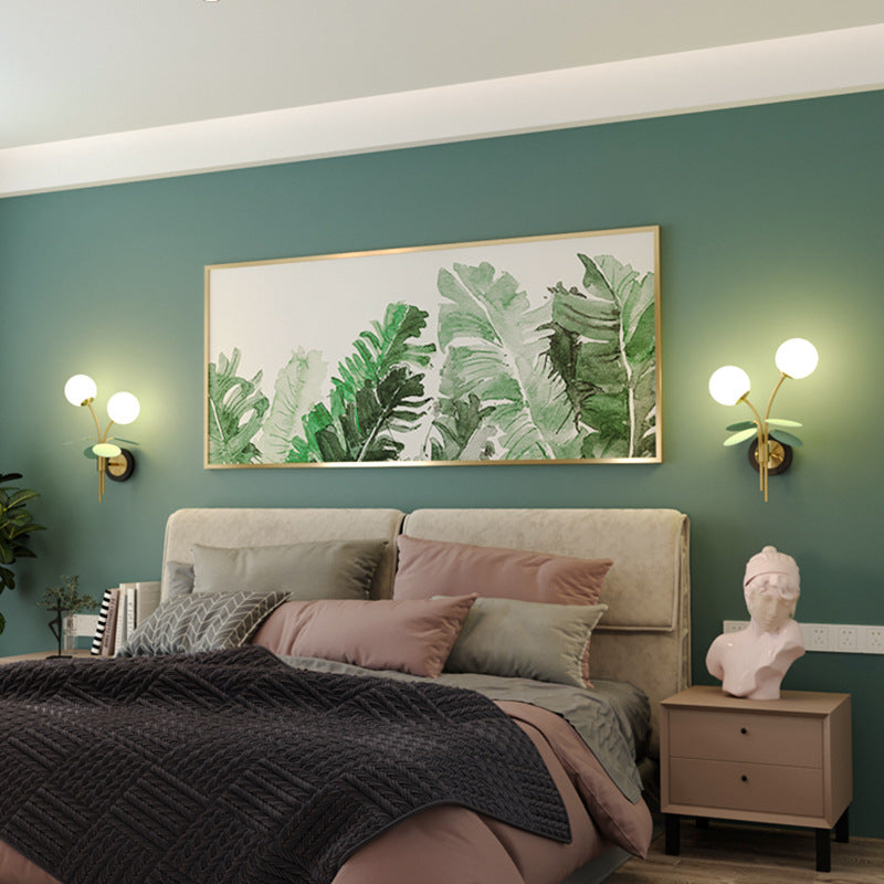 Glass Ball Wall Lighting Modern Style Multi Lights Wall Lighting Fixtures