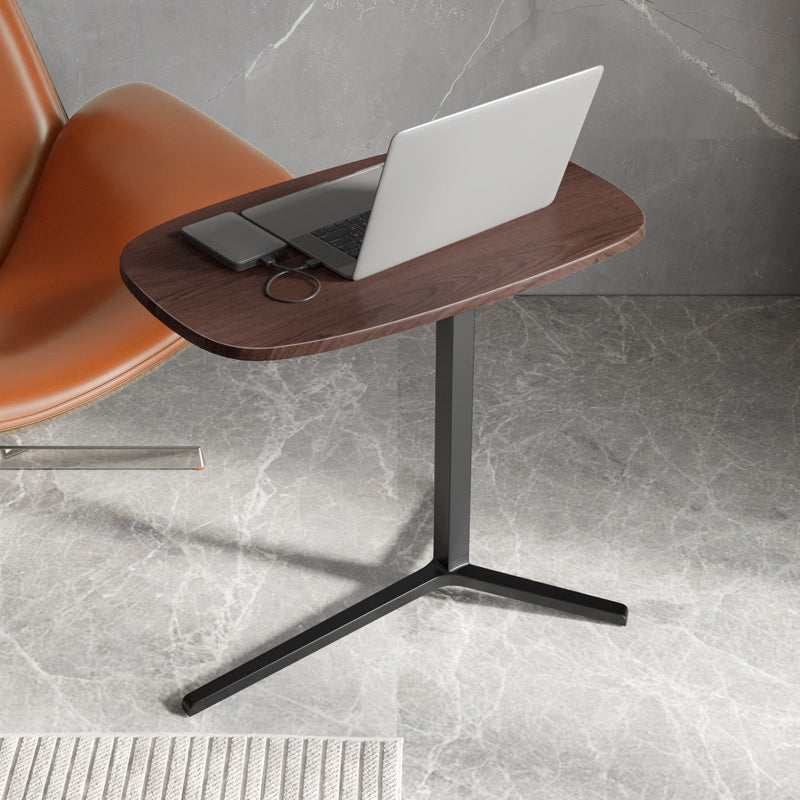 Contemporary Pedestal Base Standing Desk Converter Home Wooden Office Desk