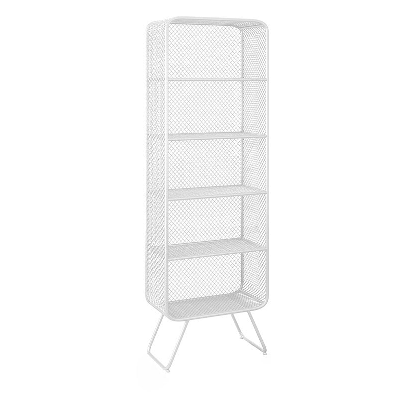 Light Luxury Metal Bookcase Shelf Closed Back Bookcase for Study Room