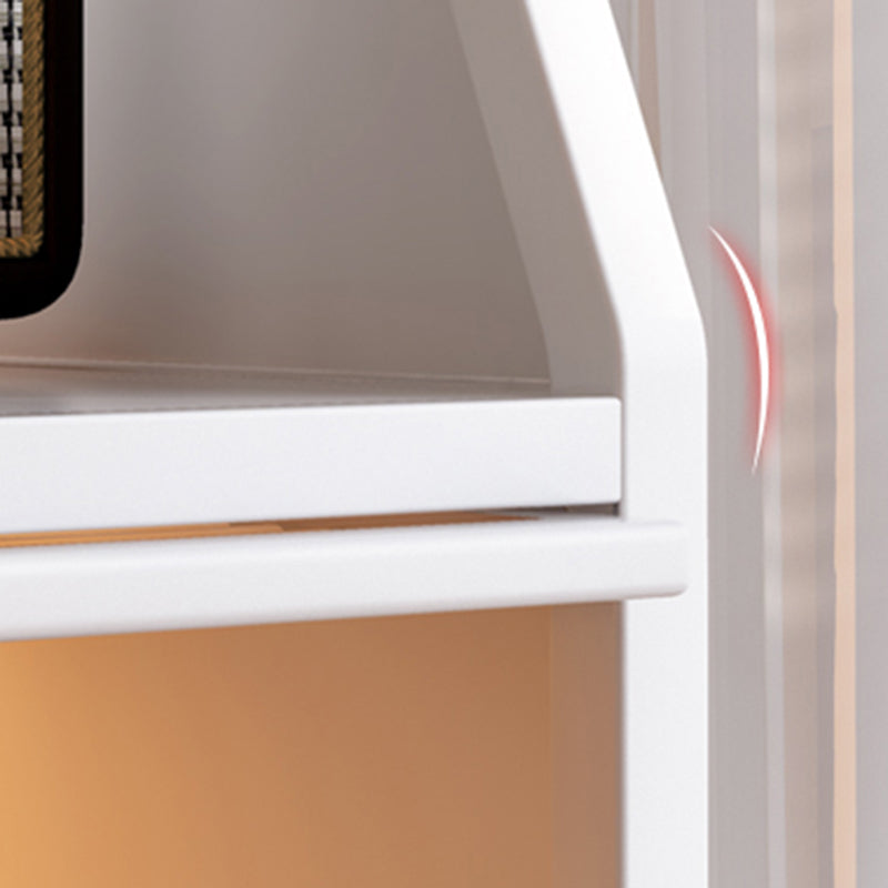 Contemporary Steel Shelf Bookcase with Doors Standard Bookshelf