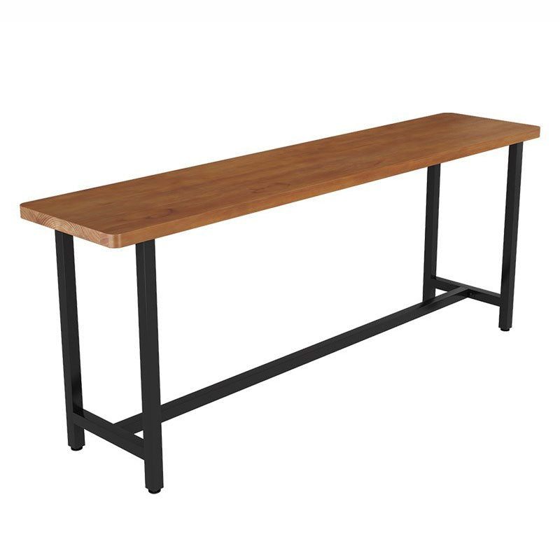 Modern 1/9 Pieces Bar Table Set Rectangle Pine Wood Counter Table for Milk Tea Shop