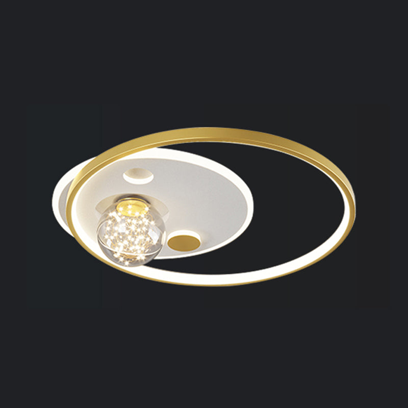 Ring Simplicity Lighting Fixture Gypsophila LED Flush Mounted Ceiling Lights