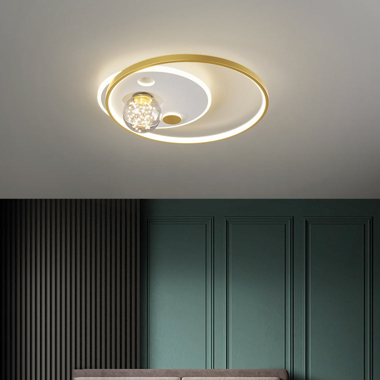 Ring Simplicity Lighting Fixture Gypsophila LED Flush Mounted Ceiling Lights