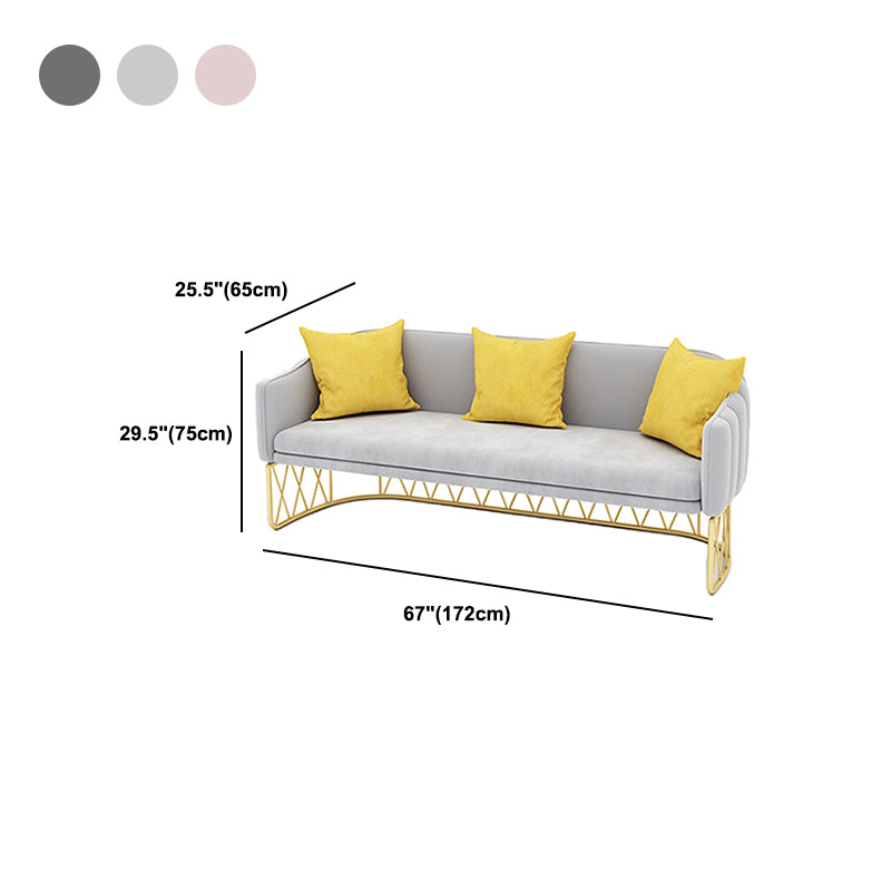 25.59" Wide Tuxedo Arm Sofa with Tight Back Modern Sofa for Living Room