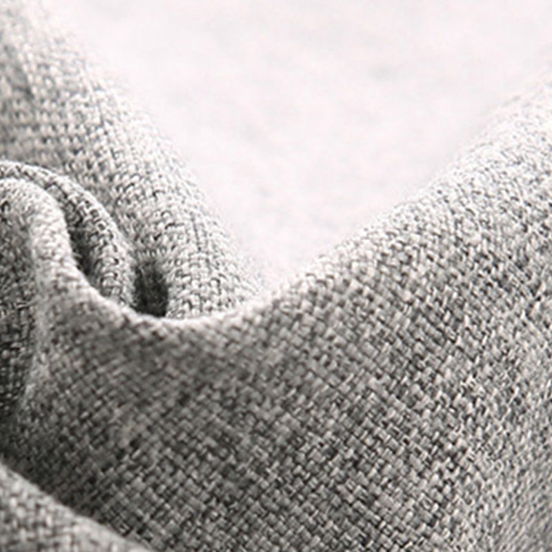 33.46" WideLinen Square Arm Sofa Bed Stain Resistant Convertible Sofa