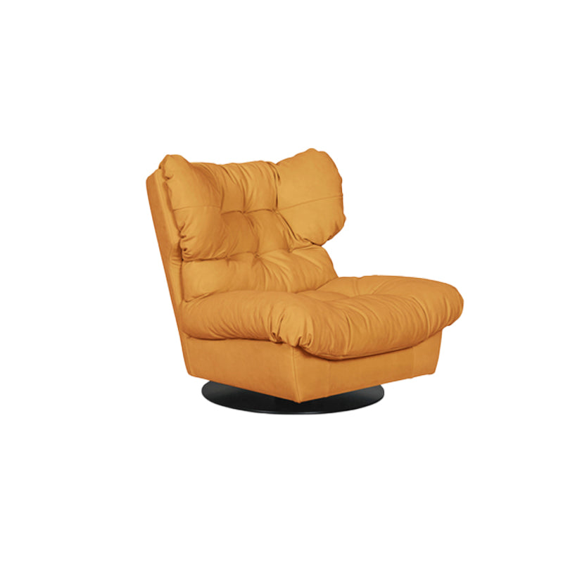 Nordic Armless Fabric Cushion Back Living Room Lounge Accent Chair