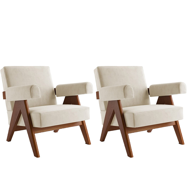 Nordic Arms Included Basic Four Leg Round Arms Tight Back Accent Room Chair