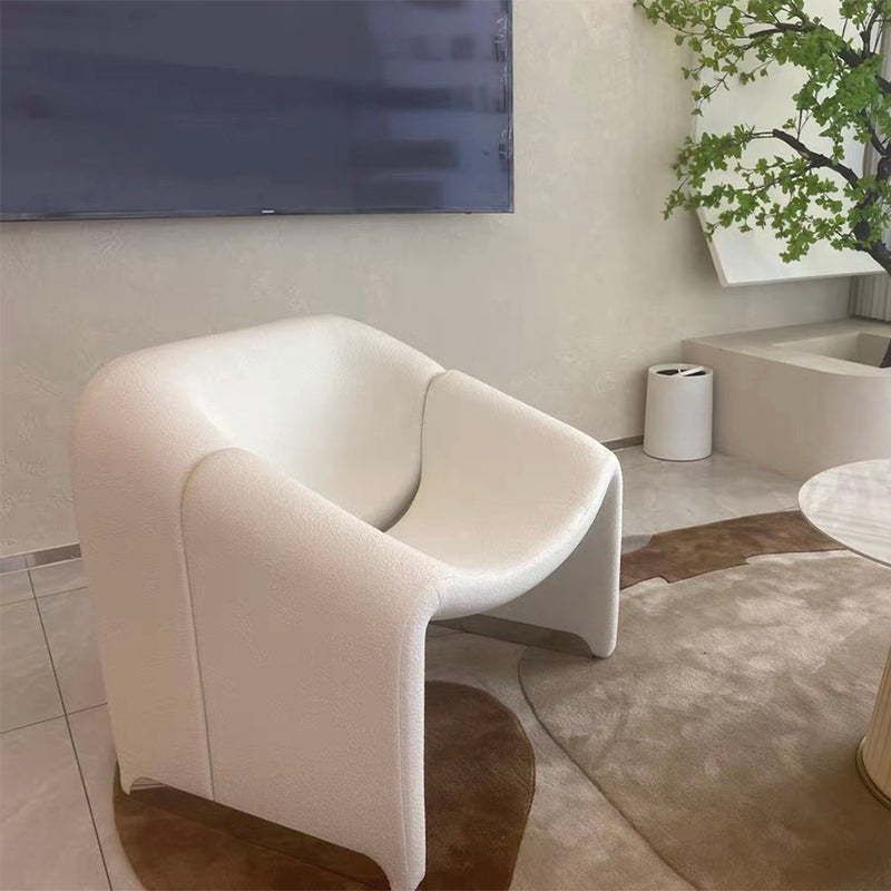 30.7"Wide Solid Color Armchair, Fixed Back Single Chair for Apartment