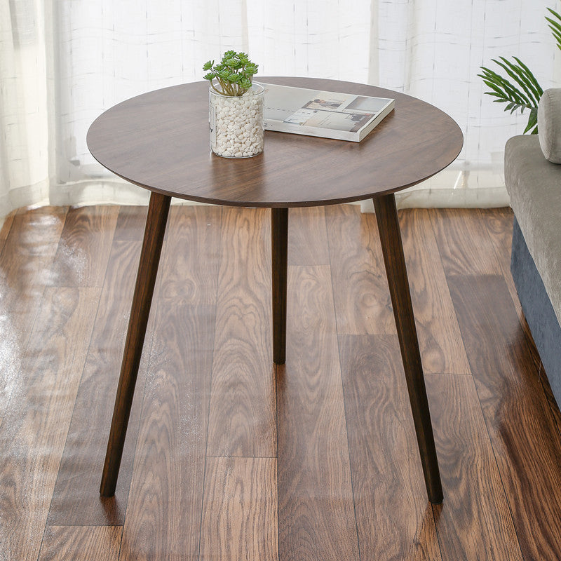 Scandinavian 3 Legs  Cocktail Table Round Wooden Coffee  Cocktail Table for Living Room