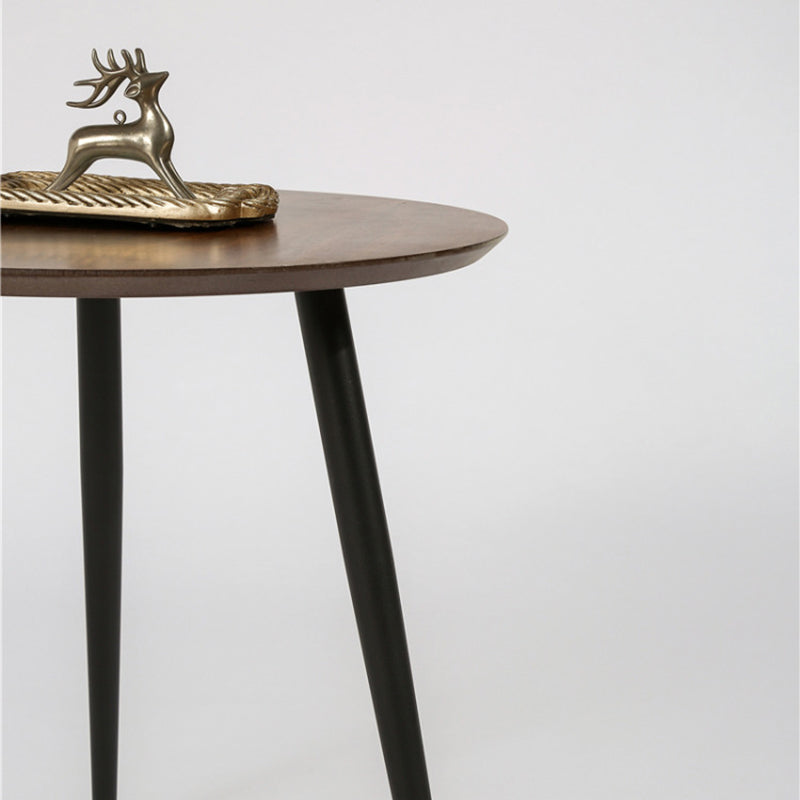 Scandinavian 3 Legs  Cocktail Table Round Wooden Coffee  Cocktail Table for Living Room