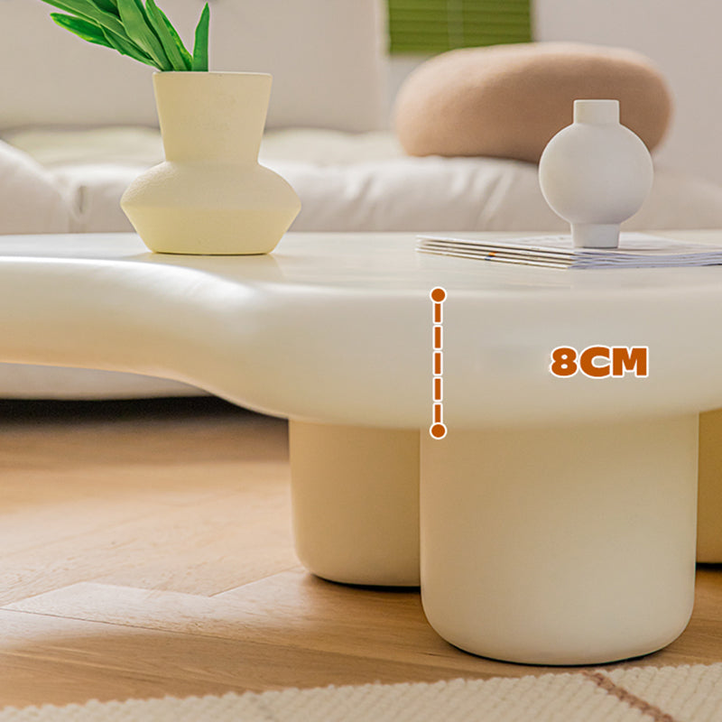 Scandinavian Wooden Coffee Cocktail Table Free form 3 Legs Coffee Table for Bedroom