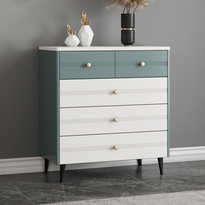 Rectangle Wooden Chest, Contemporary Accent Chest with Drawers