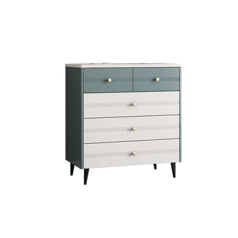 Rectangle Wooden Chest, Contemporary Accent Chest with Drawers