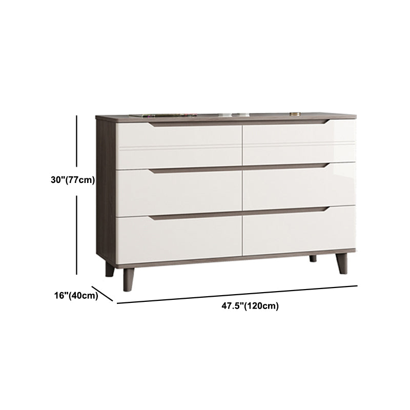 Rectangle Wooden Chest, Contemporary Accent Chest with Drawers