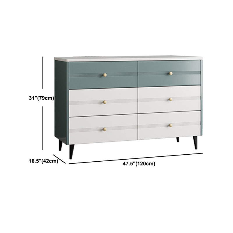 Rectangle Wooden Chest, Contemporary Accent Chest with Drawers