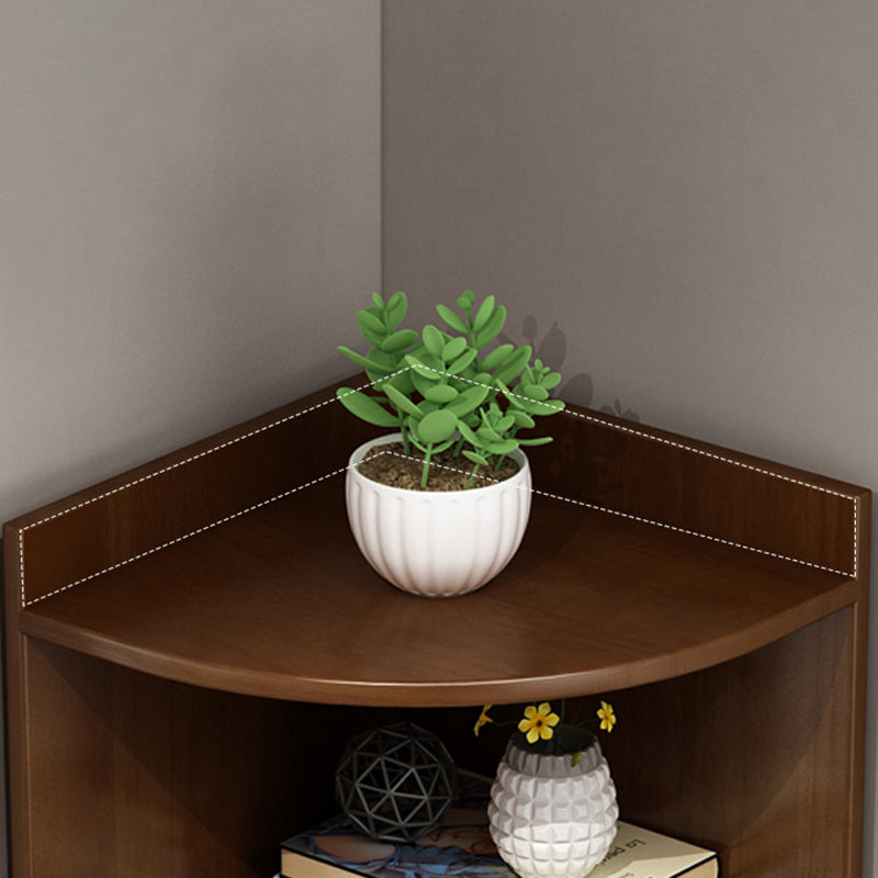 Contemporary 73.23"Tall Corner Chest, 4- Drawer Wood Accent Chest