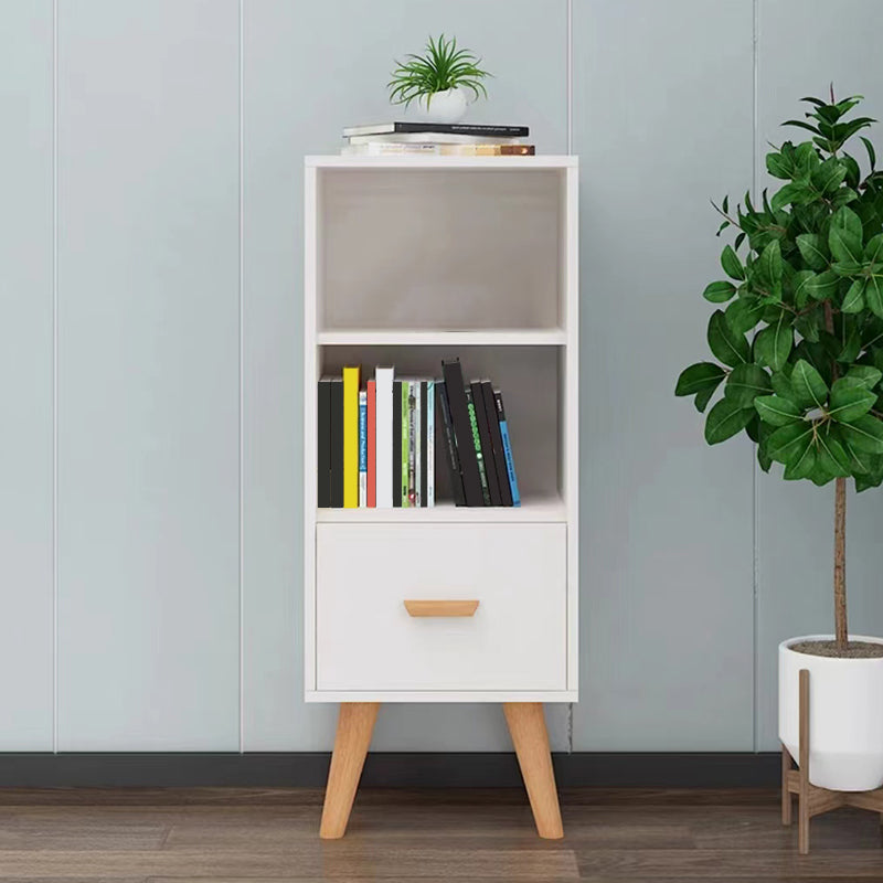 Contemporary 32.3"Tall 1 - Drawer Accent Chest, Wooden Rectangle Cabinet with 2 Shelves