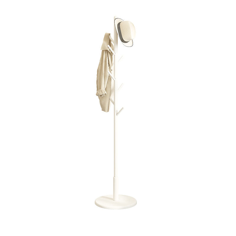Contemporary Hall Stand Manufactured Wood Hooks Shelving Included Free Standing Coat Rack
