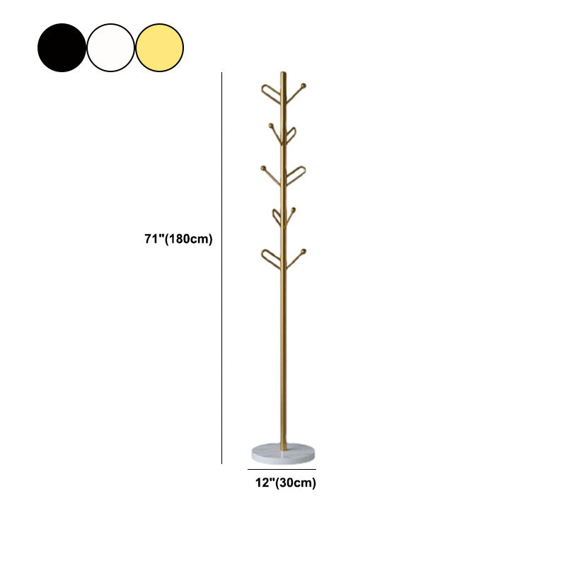 Glam Coat Rack Metal No Distressing Free Standing Entry Hall Tree