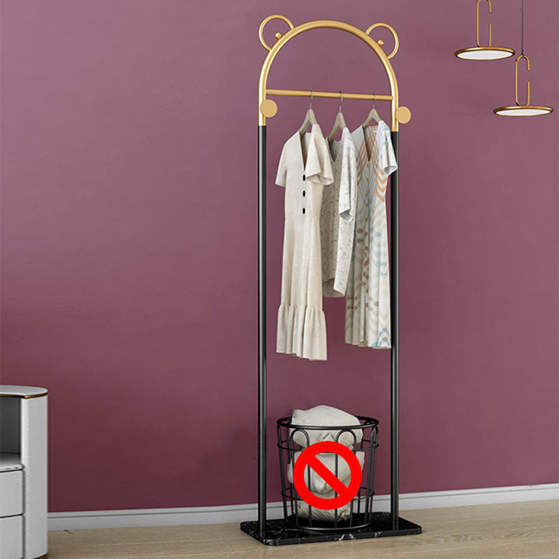 Glam Entry Hall Tree Metal No Distressing Free Standing Coat Rack