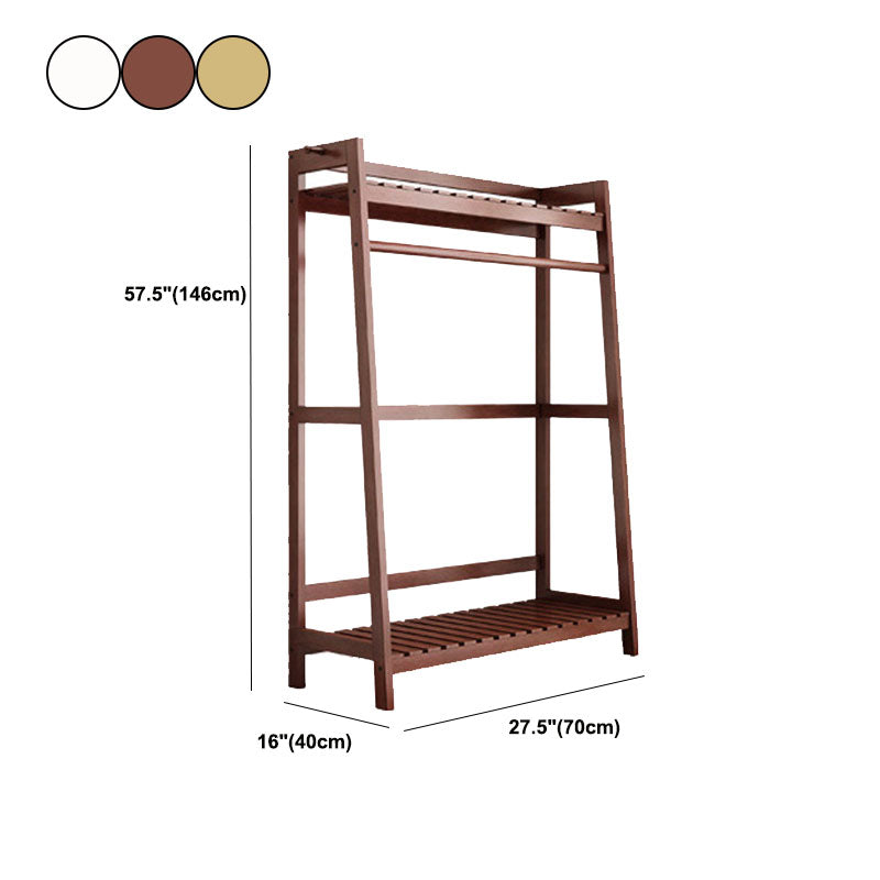 Modern Hall Stand with Hooks and Storage Shelf Hall Tree Engineered Wood Coat Rack