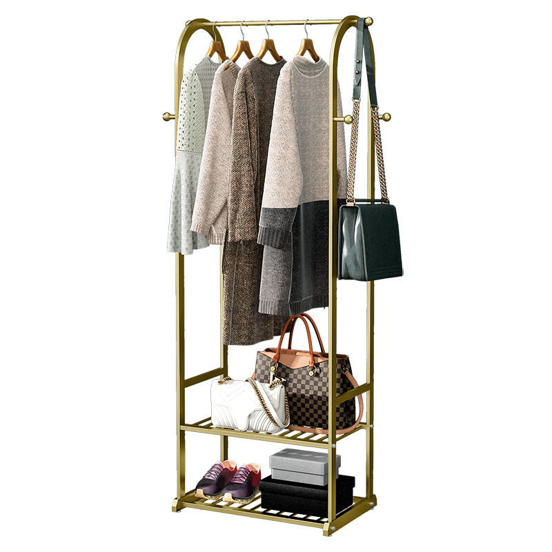 Modern Coat Hanger Storage Shelves Hall Tree Entry Hall Tree with Hooks