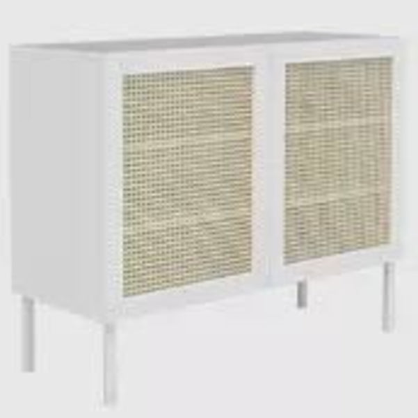 Rattan Living Room Sideboard 39.5"L Cabinet Modern Server Cabinet with Storage