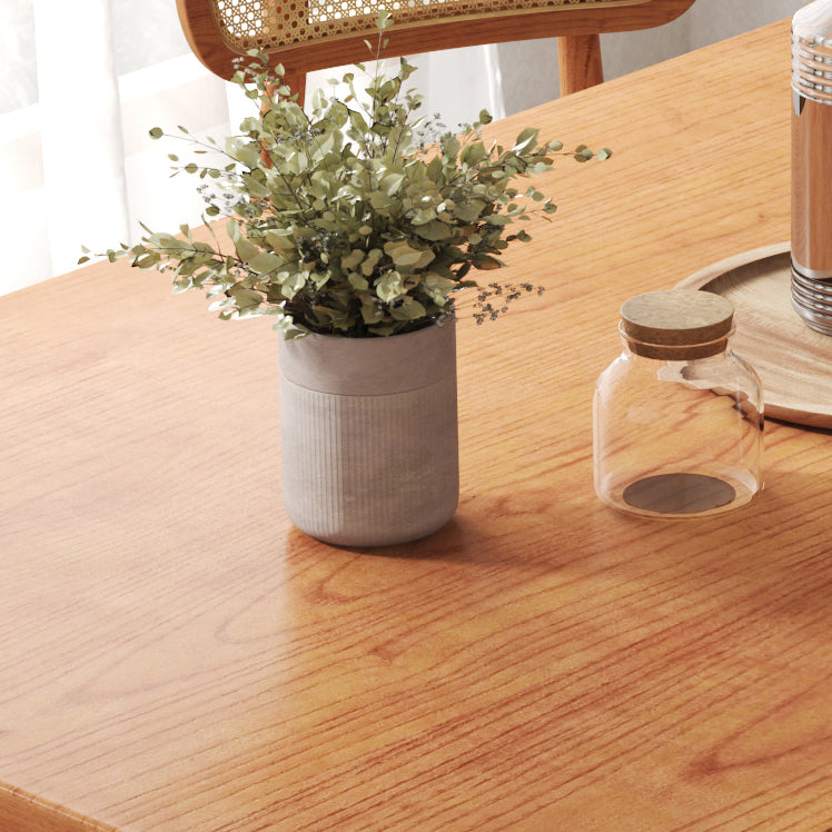 Rectangle Dining Site Table Modern Style Solid Wood Dining Room Furniture
