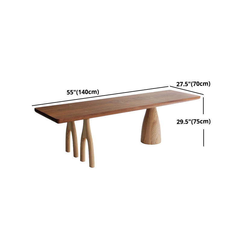 Rectangle Dining Table Solid Wood Modern Style Table for Home Kitchen