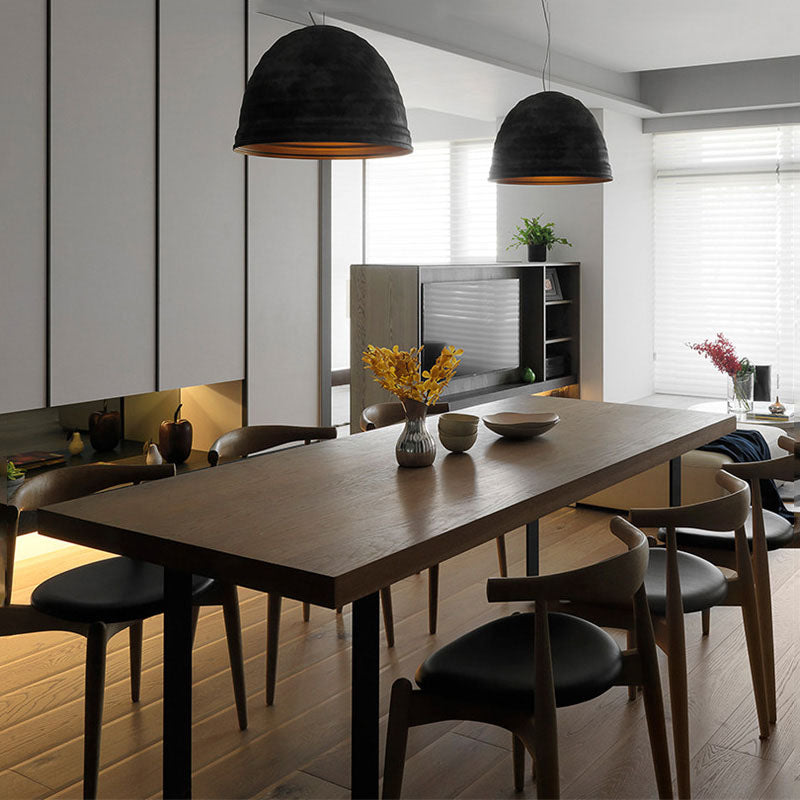 Industrial Style Dining Table Solid Wood Table for Home Kitchen