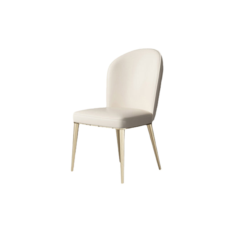 Parsons Armless Dining Chairs Glam Dining Side Chair for Home