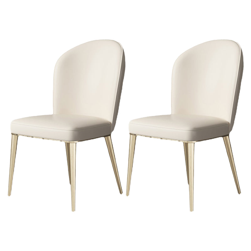 Parsons Armless Dining Chairs Glam Dining Side Chair for Home