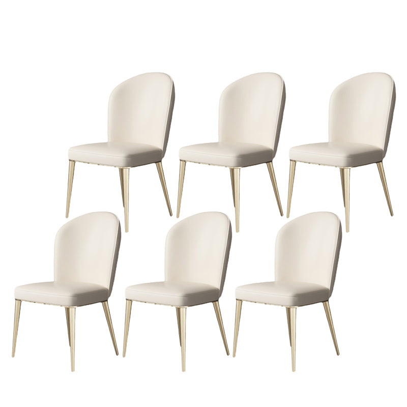 Parsons Armless Dining Chairs Glam Dining Side Chair for Home