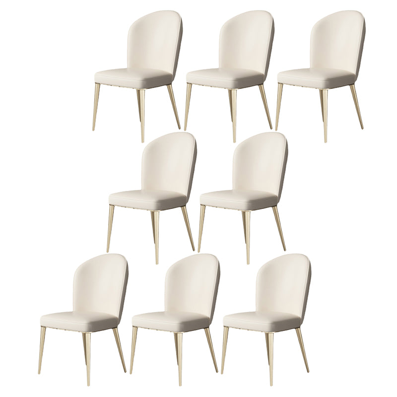 Parsons Armless Dining Chairs Glam Dining Side Chair for Home