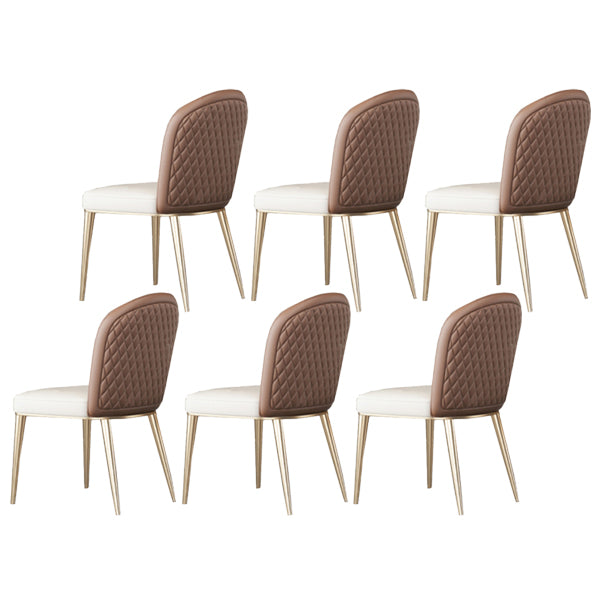 Parsons Armless Dining Chairs Glam Dining Side Chair for Home