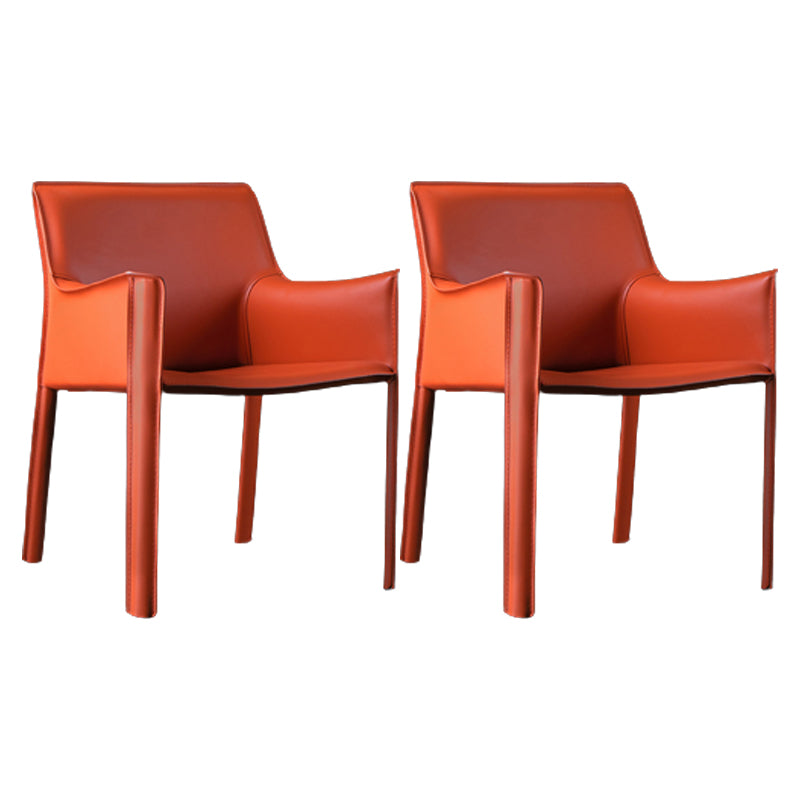 Upholstered Dining Chair Contemporary Faux Leather Dining Side Chair