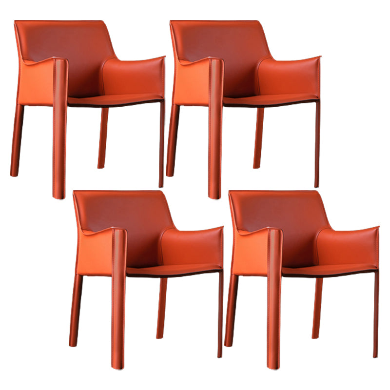 Upholstered Dining Chair Contemporary Faux Leather Dining Side Chair