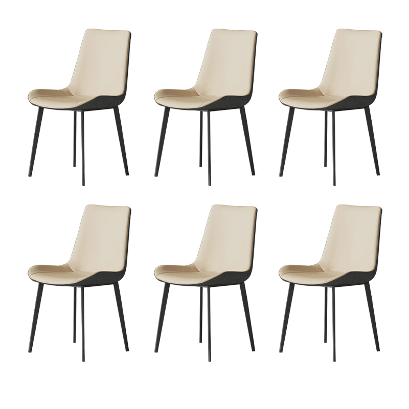 Industrial Armless Dining Chairs Upholstered Side Chair for Home