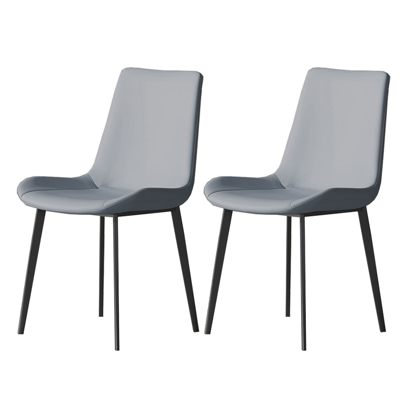 Industrial Armless Dining Chairs Upholstered Side Chair for Home