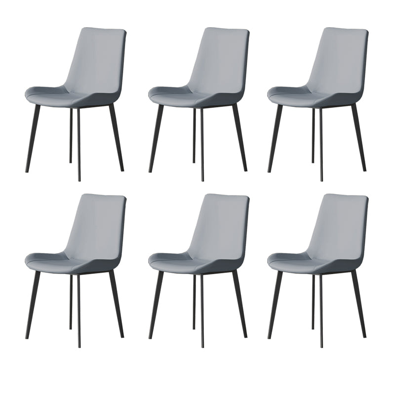 Industrial Armless Dining Chairs Upholstered Side Chair for Home