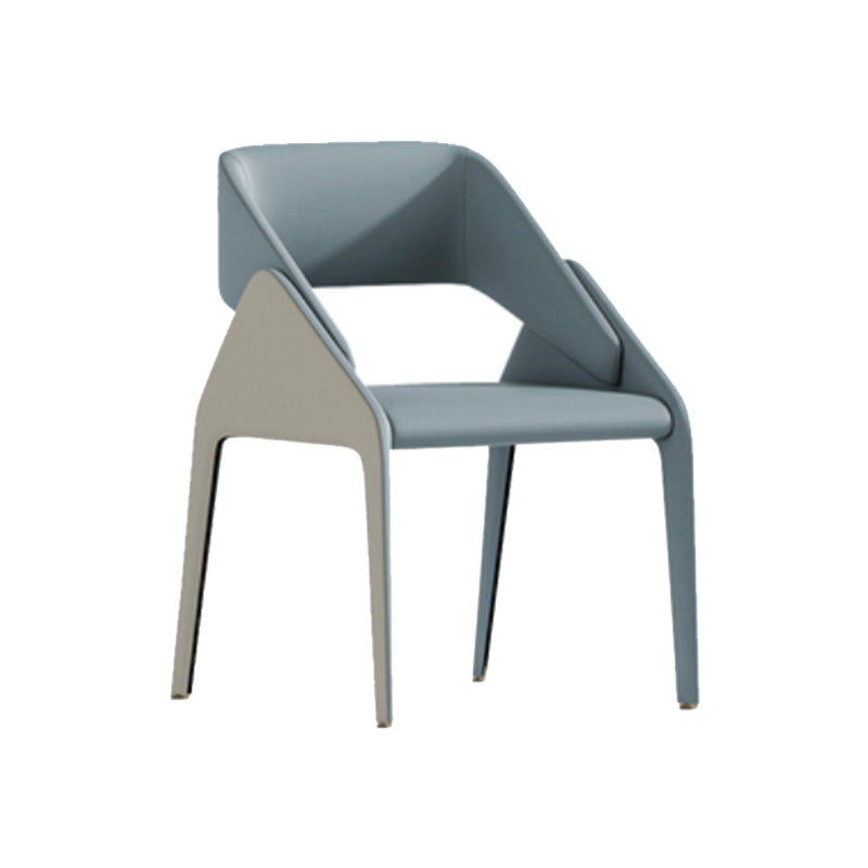 Open Back Side Dining Chairs Modern Upholstered Dining Accent Chair