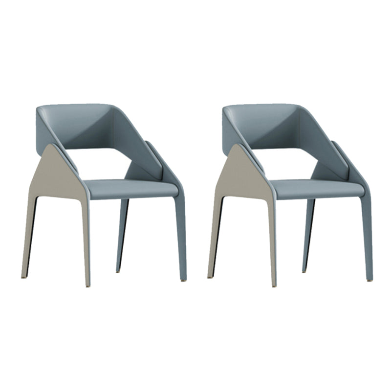 Open Back Side Dining Chairs Modern Upholstered Dining Accent Chair