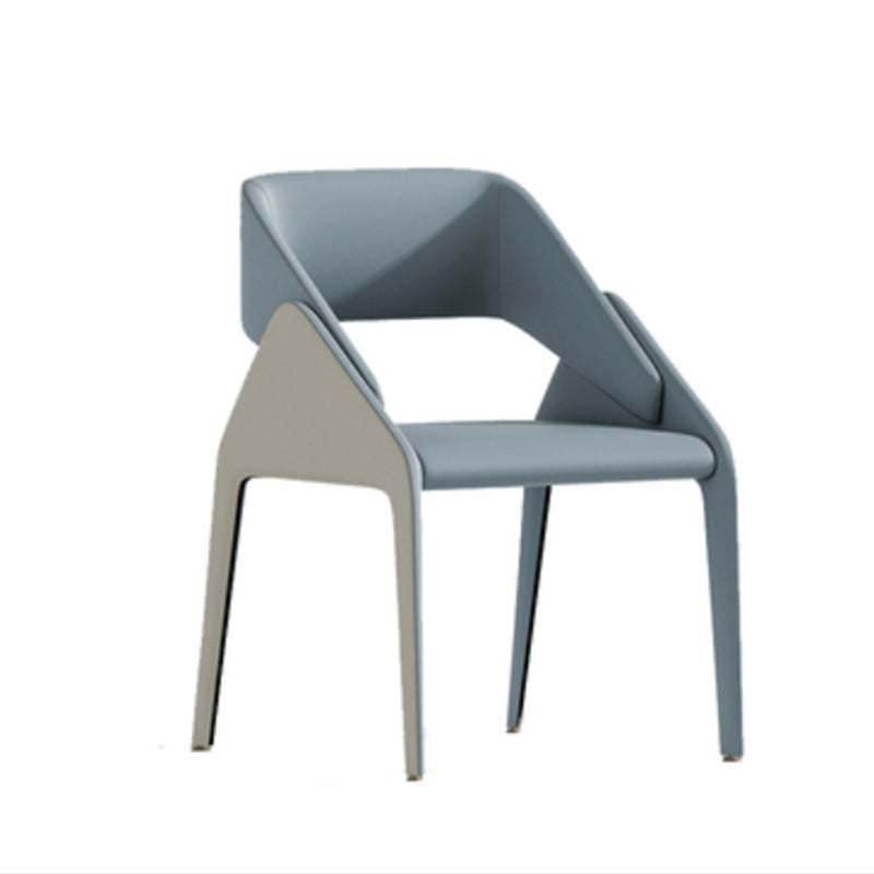 Open Back Side Dining Chairs Modern Upholstered Dining Accent Chair