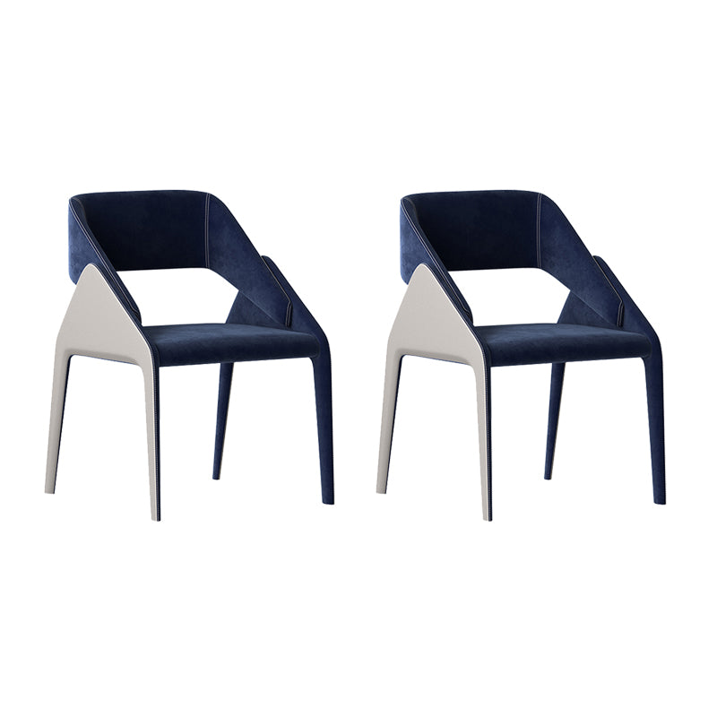 Open Back Side Dining Chairs Modern Upholstered Dining Accent Chair