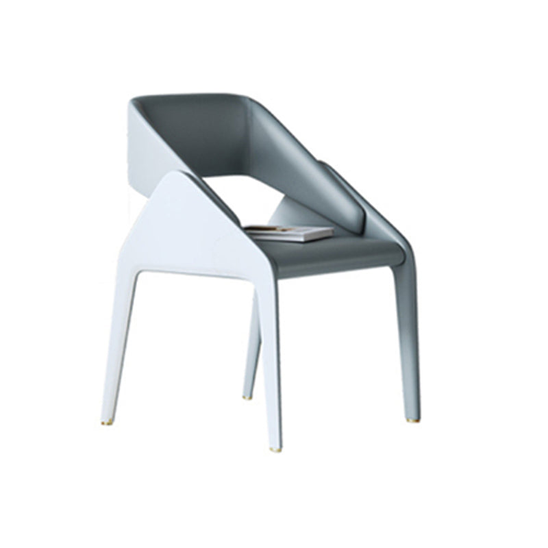 Open Back Side Dining Chairs Modern Upholstered Dining Accent Chair