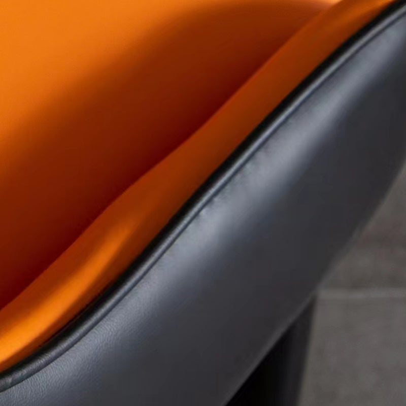 Contemporary Faux Leather Dining Chairs Parsons Armless Dining Chairs