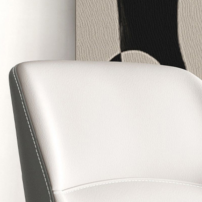 Contemporary Dining Chairs Armless Dining Chair with Metal Legs for Kitchen