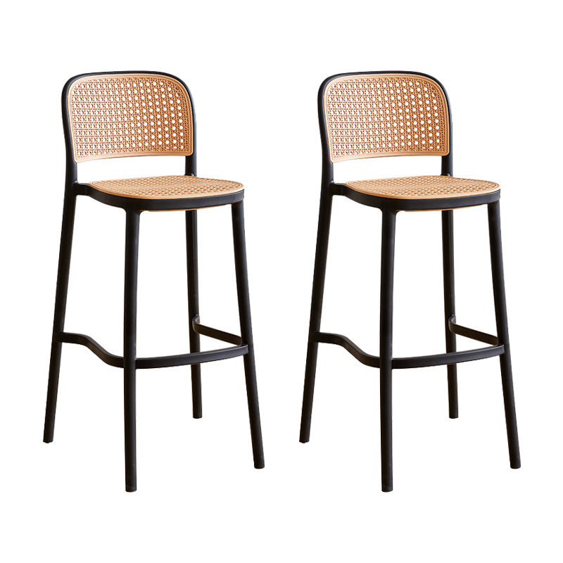 Scandinavian Counter Stool Plastic Furniture in Matte Finish for Indoor