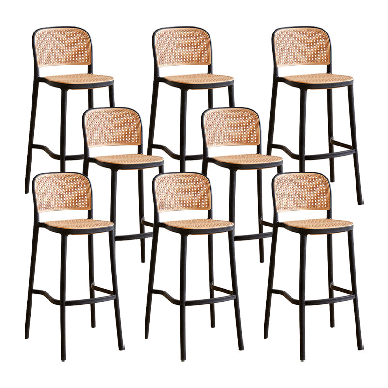Scandinavian Counter Stool Plastic Furniture in Matte Finish for Indoor