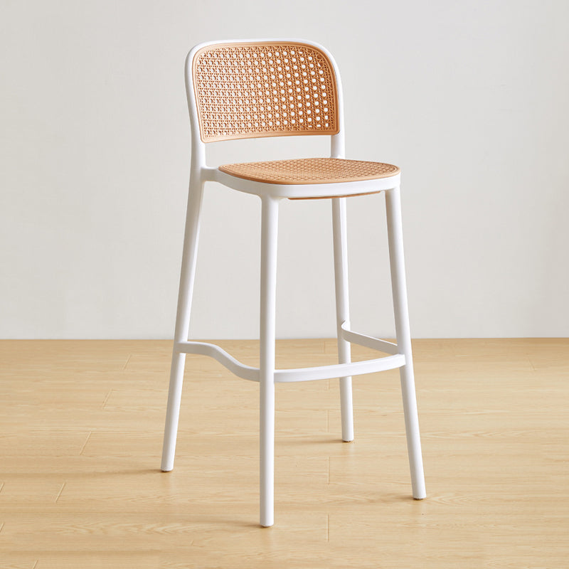 Scandinavian Counter Stool Plastic Furniture in Matte Finish for Indoor